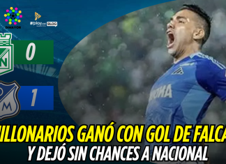 Millonarios ganó con gol de Falcao y dejó sin chances a Nacional Millonarios ganó en el Atanasio y se acerca a la Final