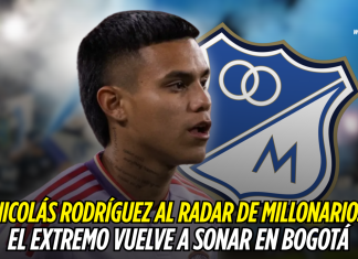 ¿Nicolás Rodríguez al radar de Millonarios? El extremo vuelve a sonar en Bogotá ¿Qué pasará en Millonarios?