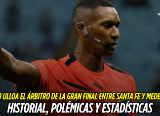 Diego Ulloa el árbitro de la gran final entre Santa Fe y Medellín: historial, polémicas y estadísticas Diego Ulloa será el juez central para la final IDA