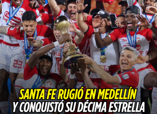 Santa Fe rugió en Medellín y conquistó su décima estrella Independiente Santa Fe