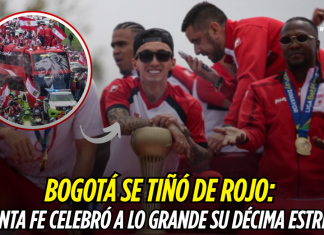 Bogotá se tiñó de rojo: Santa Fe celebró a lo grande su décima estrella Independiente Santa Fe