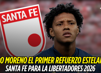 Yairo Moreno el primer refuerzo estelar de Santa Fe para la Libertadores 2026 Yairo Moreno, Independiente Santa Fe