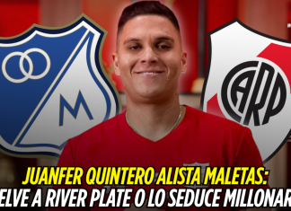 Juan Fernando Quintero alista maletas: ¿vuelve a River Plate o lo seduce Millonarios? Juan Fernando Quintero
