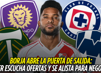 Miguel Borja abre la puerta de salida: River escucha ofertas y se alista para negociar Miguel Borja