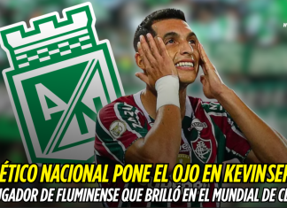 Atlético Nacional pone el ojo en Kevin Serna: el jugador de Fluminense que brilló en el Mundial de Clubes Kevin Serna, Atlético Nacional