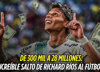 De 300 mil a 28 millones: el increíble salto de Richard Ríos al fútbol top Richard Ríos