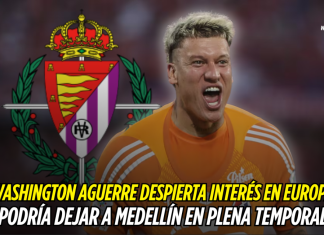 Washington Aguerre despierta interés en Europa y podría dejar a Medellín en plena temporada Washington Aguerre