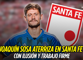 Joaquín Sosa aterriza en Santa Fe con ilusión y trabajo firme Joaquín Sosa, Independiente Santa Fe