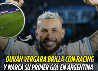 Duván Vergara brilla con Racing y marca su primer gol en Argentina Duván Vergara