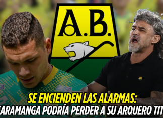 Se encienden las alarmas: Atlético Bucaramanga podría perder a su arquero titular Atlético Bucaramanga