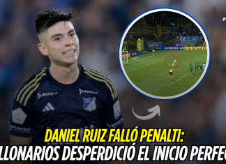 Daniel Ruiz falló penalti: Millonarios desperdició el inicio perfecto Millonarios, Daniel Ruiz