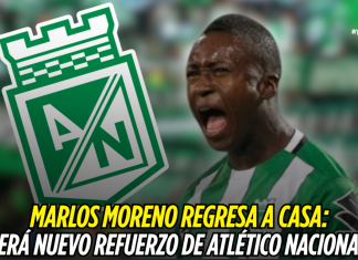 Marlos Moreno regresa a casa: será nuevo refuerzo de Atlético Nacional Marlos Moreno, Atlético Nacional