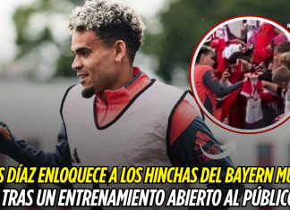 Luis Díaz enloquece a los hinchas del Bayern Múnich tras un entrenamiento abierto al público Luis Díaz