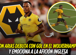 Jhon Arias debuta con gol en el Wolverhampton y emociona a la afición inglesa Jhon Arias