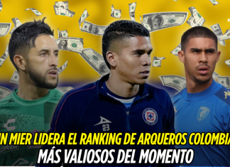 Kevin Mier lidera el ranking de arqueros colombianos más valiosos del momento Kevin Mier