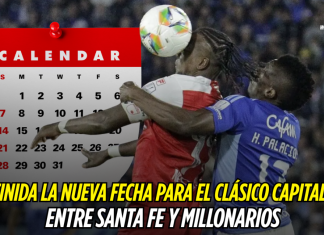 Definida la fecha para el clásico entre Santa Fe vs Millonarios Santa Fe vs Millonarios