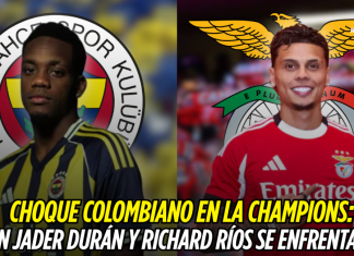 Jhon Jader Durán y Richard Ríos se encuentran en la Champions Jhon Jader Durán, Richard Ríos, Champions League
