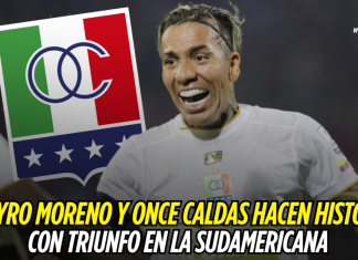 Dayro Moreno y Once Caldas hacen historia en la Sudaca Dayro Moreno, Once Caldas