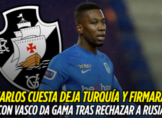 Carlos Cuesta deja Turquía y firmará con Vasco da Gama Carlos Cuesta, Vasco da Gama