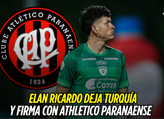 Elan Ricardo firma con Athletico Paranaense Athletico Paranaense, Elan Ricardo
