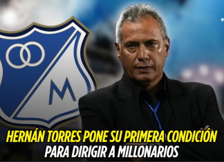 Hernán Torres y su primer requisito para Millonarios Hernán Torres, Millonarios