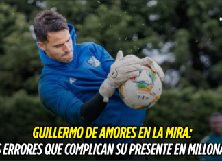 Errores de Guillermo De Amores complican su futuro en Millonarios Guillermo De Amores, Millonarios
