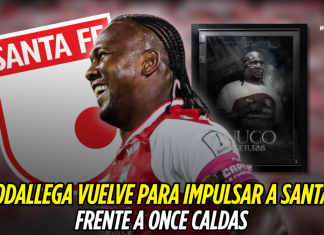 Rodallega refuerza a Santa Fe ante Once Caldas Hugo Rodallega, Santa Fe