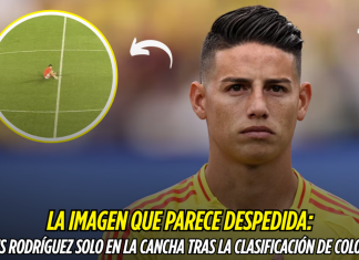 James Rodríguez y una imagen que dice adiós James Rodríguez, Selección Colombia