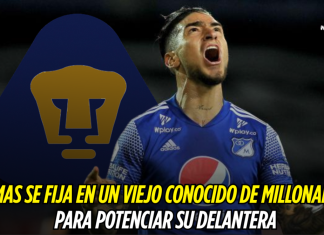 Un ex Millonarios interesa a Pumas para el ataque Millonarios, Pumas