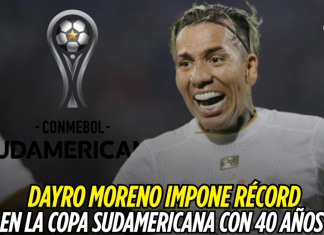 Dayro Moreno, récord en Copa Sudamericana a los 40 años Dayro Moreno, Copa Sudamericana, Once Caldas
