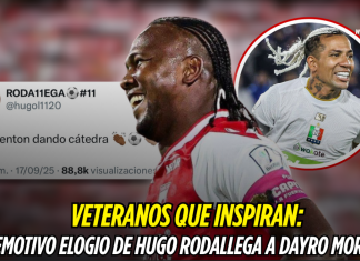 Dayro Moreno recibe emotivo elogio de Rodallega Dayro Moreno
