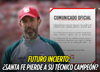 Santa Fe, en vilo: ¿se va su DT campeón? Santa Fe, jorge Bava