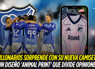 Millonarios lanza camiseta con diseño ‘animal print’ Millonarios