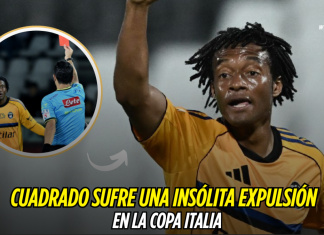 Copa Italia: polémica expulsión de Cuadrado Copa Italia