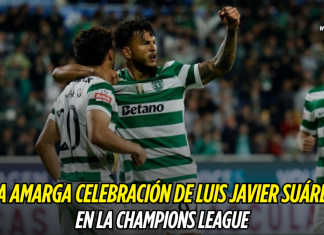 Champions League: Suárez celebra con sabor amargo Champions League, Luis Javier Suárez. Sporting