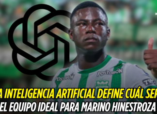 Marino Hinestroza: IA define su equipo ideal Marino Hinestroza, Atlético Nacional, Benfica