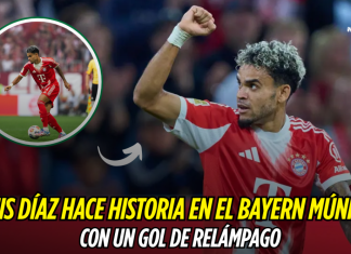 Luis Díaz brilla en Bayern con gol relámpago histórico Luis Diaz