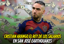 Cristian Arango lidera sueldos en San José Earthquakes Cristian Arango