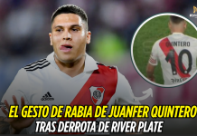 River Plate cae y Juanfer muestra su frustración JuanFer Quintero, River Plate