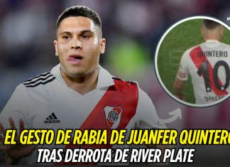 River Plate cae y Juanfer muestra su frustración JuanFer Quintero, River Plate
