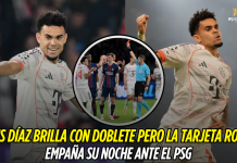 Luis Díaz: doblete y tarjeta roja ante el PSG Luis Díaz, Bayern de Múnich