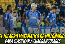 Millonarios y su milagro matemático para clasificar Millonarios