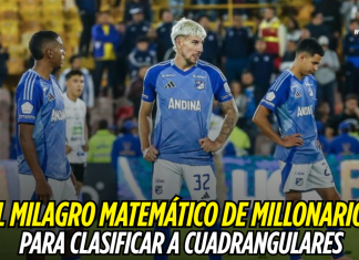 Millonarios y su milagro matemático para clasificar Millonarios