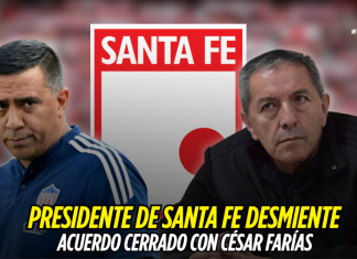 Santa Fe desmiente acuerdo con el técnico César Farías Santa Fe