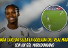 Linda Caicedo marca un golazo maradoniano en la goleada Linda Caicedo