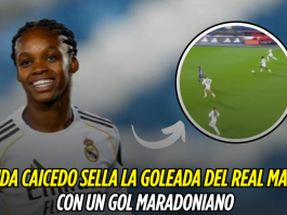 Linda Caicedo marca un golazo maradoniano en la goleada Linda Caicedo