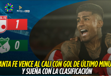 Santa Fe gana al Cali en el final y sueña con clasificar Independiente Santa Fe
