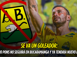 Bucaramanga pierde a su goleador: Luciano Pons se va Atlético Bucaramanga