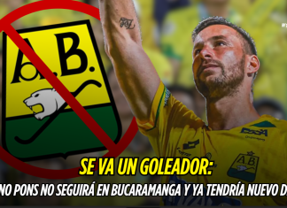 Bucaramanga pierde a su goleador: Luciano Pons se va Atlético Bucaramanga