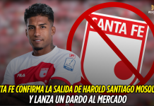 Santa Fe oficializa salida de Mosquera y mira al mercado Independiente Santa Fe